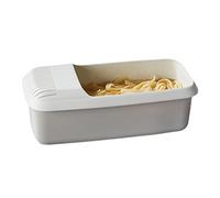 LINGJIONG cocina Tazón espagueti, cocina pasta microondas con colador resistente al calor Pasta barco vaporizador espaguetis fideos cocinero, 29 × 14 × 11 cm