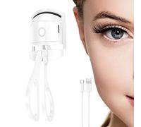 LINGJIONG Rizador de pestañas calefactable, Recargable Eléctrico Calentador, Herramienta de peinado de pestañas para mujeres y niñas, regalo de Navidad y cumpleaños