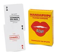 Lingo Cartas de mandarín | Tarjetas de viaje | Aprende vocabulario mandarín de una manera divertida y fácil | 52 traducciones esenciales
