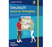 Lingoposter: Deutsch lernen im Vorbeigehen: 10 Lernposter / Paket: Sprachposter + Vokabelkarten + Begleitheft + App