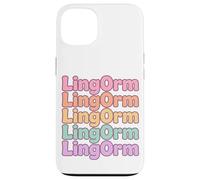 LingOrm Rainbow Letter Stacked Design Thai GL Pareja Fan Art Carcasa para iPhone 13
