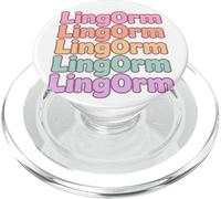 LingOrm Rainbow Letter Stacked Design Thai GL Pareja Fan Art PopSockets PopGrip para MagSafe