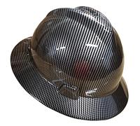 LINGOSHUN Casco Obra HDPE Casco Seguridad De ala Completa,Casco de Trabajo Ajustable Suspensión De Trinquete De 6 Puntos/A / 1 PCS