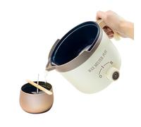 LINGQIAN Olla Para Derretir Cera con Boquilla, Olla Eléctrica de 1,5 litros Para Derretir Velas con Mango Resistente al Calor, Fundidor de Cera Para Adultos.