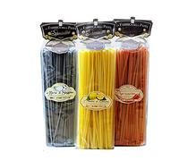 Linguine Gourmet Pasta Set - Chile Picante, Limones, Tinta Sepia