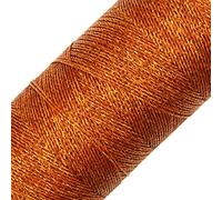 LINHASITA Bobina Hilo Encerado Linhasita 100gr / 360 Metros 0,5 mm de Grosor Poliester Macrame 30 Colores (Cobre)