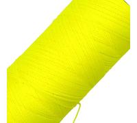 LINHASITA Bobina Hilo Encerado Linhasita 100gr / 360 Metros 0,5 mm de Grosor Poliester Macrame 30 Colores (Amarillo Neon)