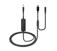 Linhexis Cable de audio de repuesto con cancelación de ruido para Elgato | HD60 Pro/HD60 S/HD60 S+/4K60 Chat para Link, cable de micrófono trenzado de nailon de 2.7 m con conectores chapados en oro