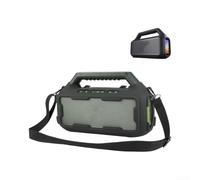Linhexis Funda de silicona para altavoz Soundcore Boom 2, piel protectora resistente a los golpes con correa de transporte para camping y senderismo