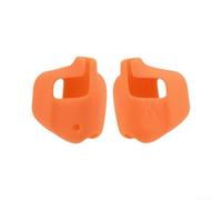 Linhexis Funda de silicona para auriculares SHOKZ OpenRun Pro 2 de conducción ósea, protección contra caídas, suave al tacto, antideslizante, negro, gris, naranja (gris)
