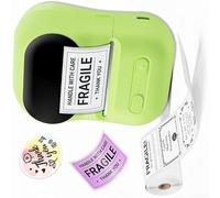 Linhexis Impresora inalámbrica sin tinta portátil de 58 mm | Diseño compacto de 9,8 cm, cabe en el bolsillo, ideal para viajes, tareas rápidas, construcción ligera de ABS
