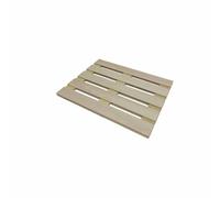 LINHOME Natural Wooden Slatted Bath Mat - Non-Slip Shower Floor Mat, Waterproof Bathroom Mat for Tub, Shower, and SPA - Easy to Clean and Quick Drying(Small),38x28cm,XZ-22249-3