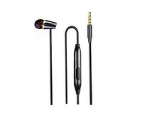 LINHUIPAD Auricolare singolo Tappi per orecchie da un lato con microfono Spina da 3,5 mm Auricolare singolo Suono Stereo Cable Reforzado Compatible con Audio y Smartphone Radio
