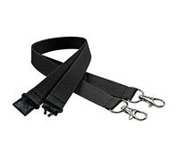 linie zwo ®, Pack de 10 Cordones para llaves 20 mm, 2x Gancho easy going, Cierre de seguridad, Negro