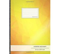 Liniertes Notizbuch • A4-Format, 100+ Seiten, Soft Cover, Register, Mit Rand, „Gelb-Orange“ • Original #GoodMemos Lined Notebook • Perfekt als Tagebuch, Schulheft, Deutschheft, Lineatur 27