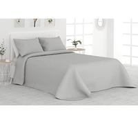 Liniva Home Colcha Bouti Termosellada para Verano y Entretiempo. 100% Microfibra - Modelo Vejer. Colcha Cubre Cama Multiusos. Incluye una Funda de cojín. Cama 80/90 cm - 180x265cm Gris Claro