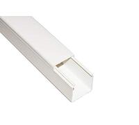 Link Accesorios Marca Modelo CANALINA PASSACAVI ADESIVA IN PVC MM 40x40 MT 2 con COPERCHIO SCORREVOLE Bianco