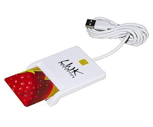 Link Accessori LKCARD02 Interior USB 2.0 Blanco lector de tarjeta inteligente - Lector de tarjetas de memoria (Interior, Blanco, Acrilonitrilo butadieno estireno (ABS), USB 2.0, 83,6 mm, 9,5 mm)
