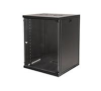 LINK ARMADIO Rack 19" 18 Unita' DA Muro (A) 900 (L) 600 X PROFONDITA' 600 MM. Colore Nero Porta VETRO