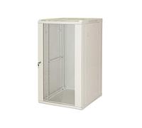 LINK Armario Rack 19" 18 Unidades de Pared (A) 900 (L) 600 x Profundidad 600 mm Color Gris Claro Puerta Cristal