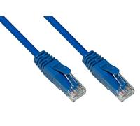 LINK Cable de Red categoría 6 A, sin apantallado, UTP AWG24, Color Azul, sin halógenos, 0,5 m