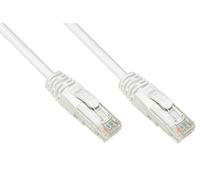 LINK Cable de Red categoría 6 A, sin apantallado, UTP AWG24, Color Blanco halogenfree, 0,5 m