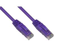 LINK Cable de Red categoría 6 A, sin apantallado, UTP AWG24, Color Morado, sin halógenos, 3 m
