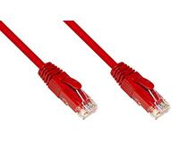 LINK Cable de Red categoría 6 A, sin apantallado, UTP AWG24, Color Rojo halogenfree, 0,5 m