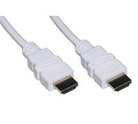 LINK - Cable HDMI 1.4 con ethernet de 4 kx2 k, contactos dorados, cobre, 3 m, color blanco