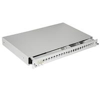 LINK Cajón Fibra Óptica 24 Puertos para Adaptadores LC Duplex 1 Unidad para Instalación 19", Gris