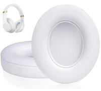 Link Dream Almohadillas de Repuesto para Beats Studio 3 y Studio 2, Almohadilla Auriculares Profesionales con Cuero de proteína Suave/Espuma de Memoria de Aislamiento de Ruido (Blanco)