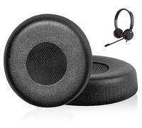 Link Dream Almohadillas de Repuesto para Jabra Evolve 65/20/30/40, Negro | Almohadillas para Jabra Evolve 65UC 65MS/ 20SE 20UC 20MS/ 30US 30II/ 40UC 40MS Auriculares (Incompatible Evolve2 65/40)