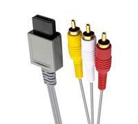 Link-e : AV Cable (Audio/Vídeo) RCA Con Conectores Chapados En Oro Para La Consola De Juegos Nintendo Wii