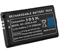 Link-e : batería Recargable de Repuesto, 3.7V 2500mAh, Destornillador Incluido, Compatible con la Consola Nintendo 3DS XL