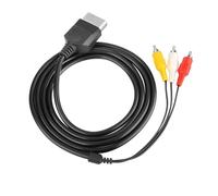 Link-e: Cable de Conexión de Audio y Vídeo Compatible con Consola Microsoft XBOX de Primera Generación, 1,50 m/1,80 m, Negro (No Compatible con 360 o ONE)