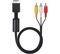 Link-e : Cable de Reemplazo de Audio y Video AV RCA Compatible con las Consolas SONY PLAYSTATION PS1, PS2 y PS3