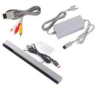 Link-e : Cargador de Red, Cable AV y Barra de Sensore con Cable Compatible con la Consola Nintendo Wii
