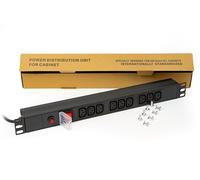 LINK LK10052 - Regleta con 9 enchufes IEC E13 Hembra para armarios Rack de 19 Pulgadas