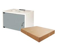 Link LK1907U40E - Armario Rack de 19 Pulgadas desmontado, 6 Unidades de Pared (370 x 540 x 400 mm), Color Gris