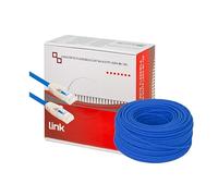 LINK LK6A100B - Bobina de cable de red categoría 6 A, no apantallado UTP AWG24 HALOGENFREE FLEXIBLE color azul 100 m