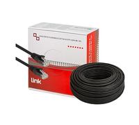 LINK LK6A100BL - Bobina cable red categoría 6A no apantallado UTP AWG24 Halogenfree flexible color negro MT.100, cable encabezado por ambos lados