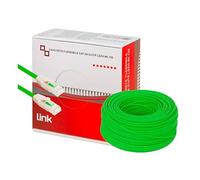 LINK LK6A100V - Bobina de cable de red U/UTP categoría 6A (100 m, verde) - Conductores de cobre AWG24/7 con 2 conectores RJ45 - LSZH halogen free y compatibilidad POE/POE+