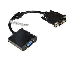 Link LKADAT121 - Adaptador Activo de vídeo DVI-D 24+1 Macho a VGA 15 Pines Hembra - Convertidor de señal Digital a analógico para monitores y proyectores