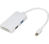 LINK lkadat17 Adaptador Mini DisplayPort Macho a DVI + HDMI + VGA Hembra