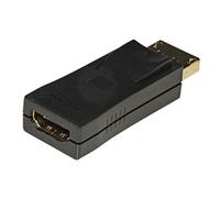 LINK LKADAT211 Adaptador Displayport 1.2 Macho Hdmi 1.4 Hembra Contactos Dorados 4K 30Hz, Negro