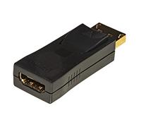 LINK LKADAT213 Adaptador Activo Displayport 1.2 Macho Hdmi 2.0 Hembra Contactos Dorados 4K 60Hz, Negro