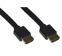 LINK LKCHDUS203 Cable plano HDMI Ultra Slim 4K 1,8 m - Mini conectores para ahorrar espacio - Compatible con PC, Notebook, HDTV