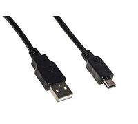 LINK LKCUSBM2 - Cable USB 2.0 Mini B de 5 pines para carga o transmisión de datos de cobre, 1,8 m