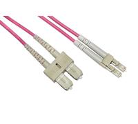 LINK LKLCSC4520 - Cable de Fibra óptica LC a SC MULTIMODE Duplex OM4 50/125 MT.20