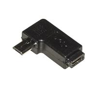 LINK LKMB56 Adaptador Micro USB Ángulo Derecho, Negro, Macho/Hembra